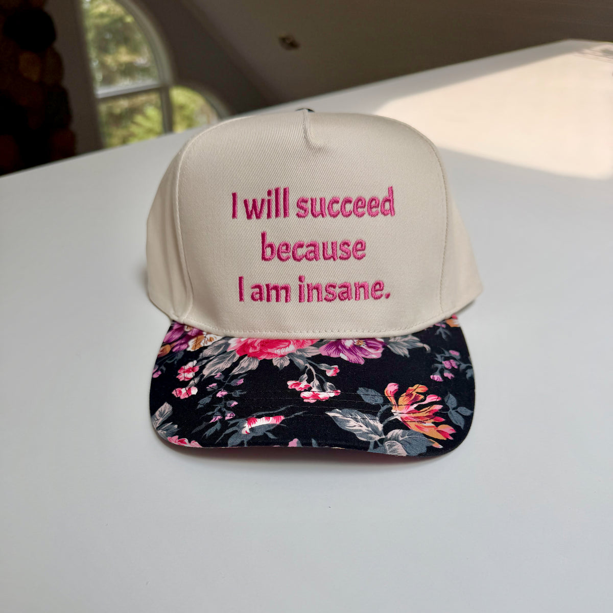 I will succeed because I am insane Hat